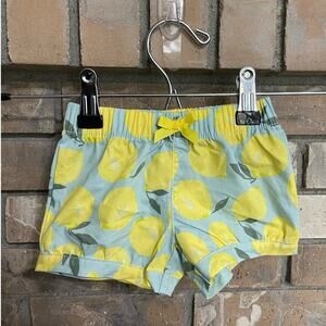 Carter's Lemon Shorts 0-3 Mo